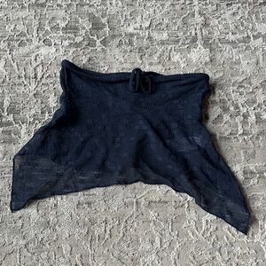 Edikted Navy Blue Strapless Top